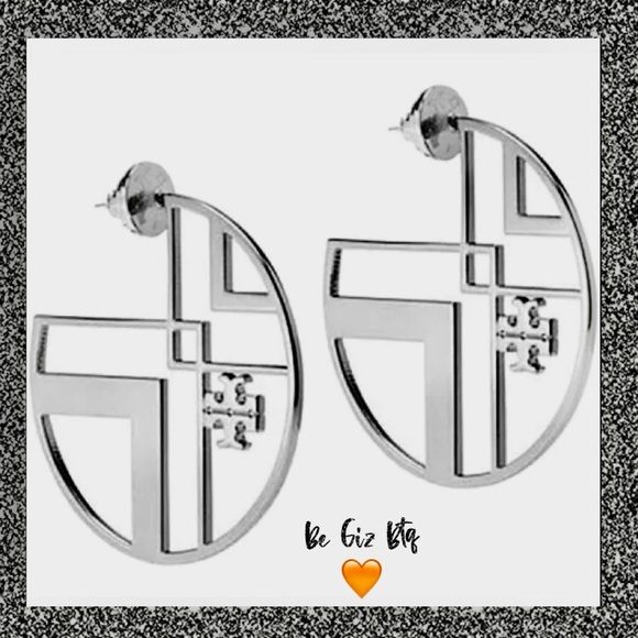 🆕 Tory Burch Authentic Silver Earrings At Awesome Prices To Buy Now & Save - Picture 4 of 11